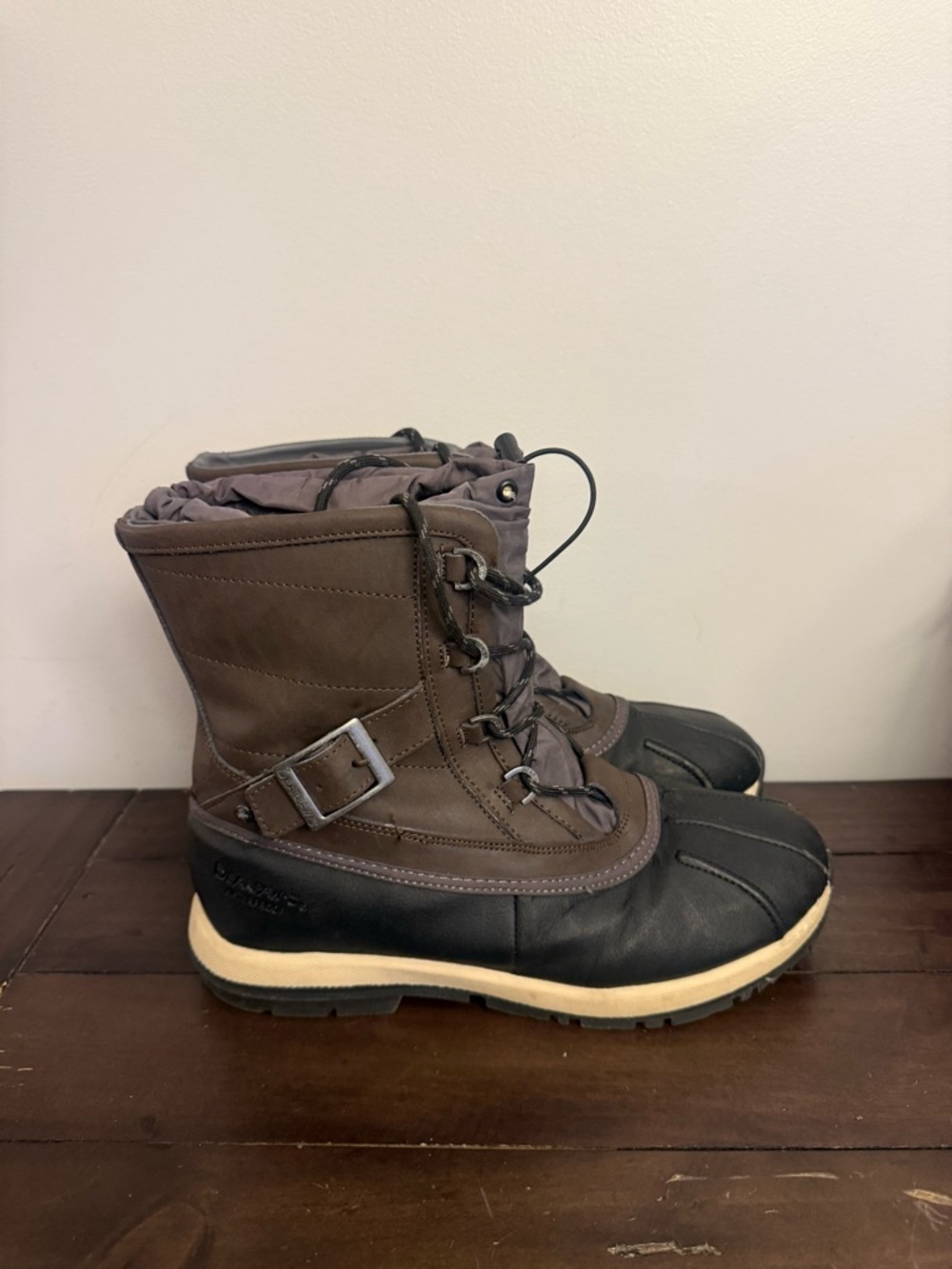 BEARPAW Brown Duck Boots Womens 11 Waterproof Insulated Winter Snow Boots